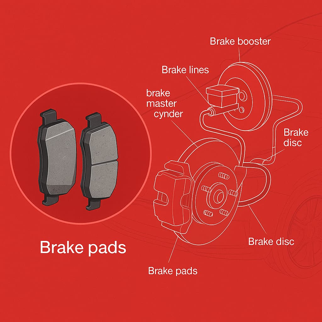 Brake service signs